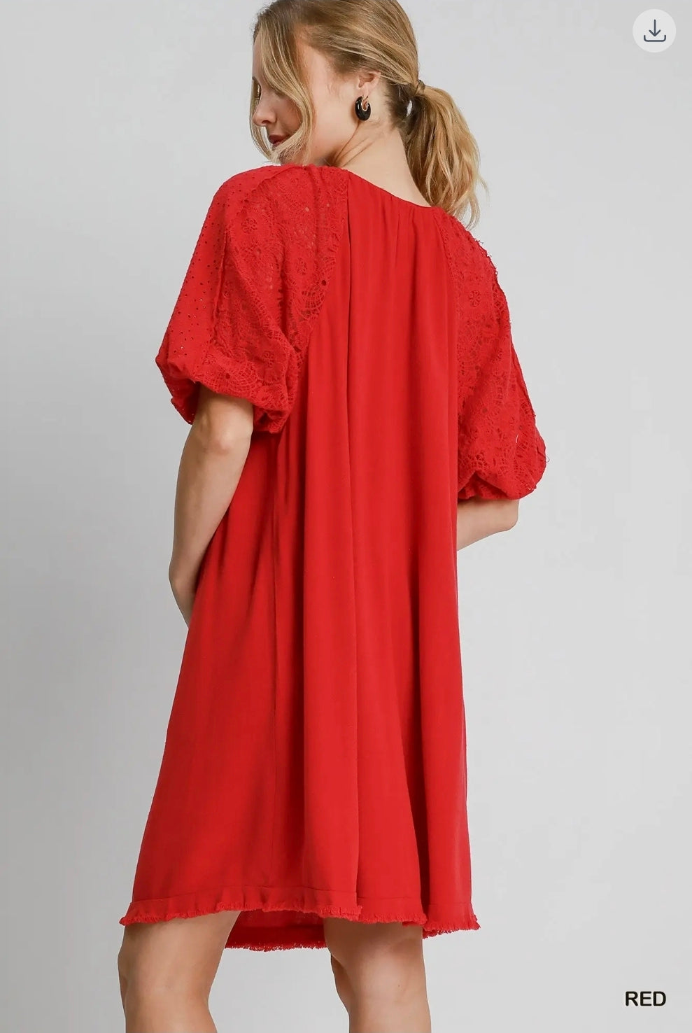 Scoop neck dress