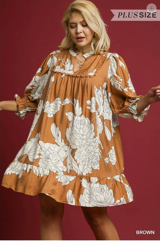 Floral Tiered babydoll dress