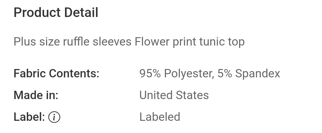 Print plus flower top plus