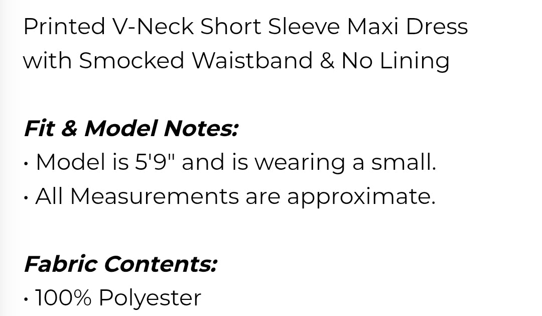 Printed v neck short sleeve maxi dress