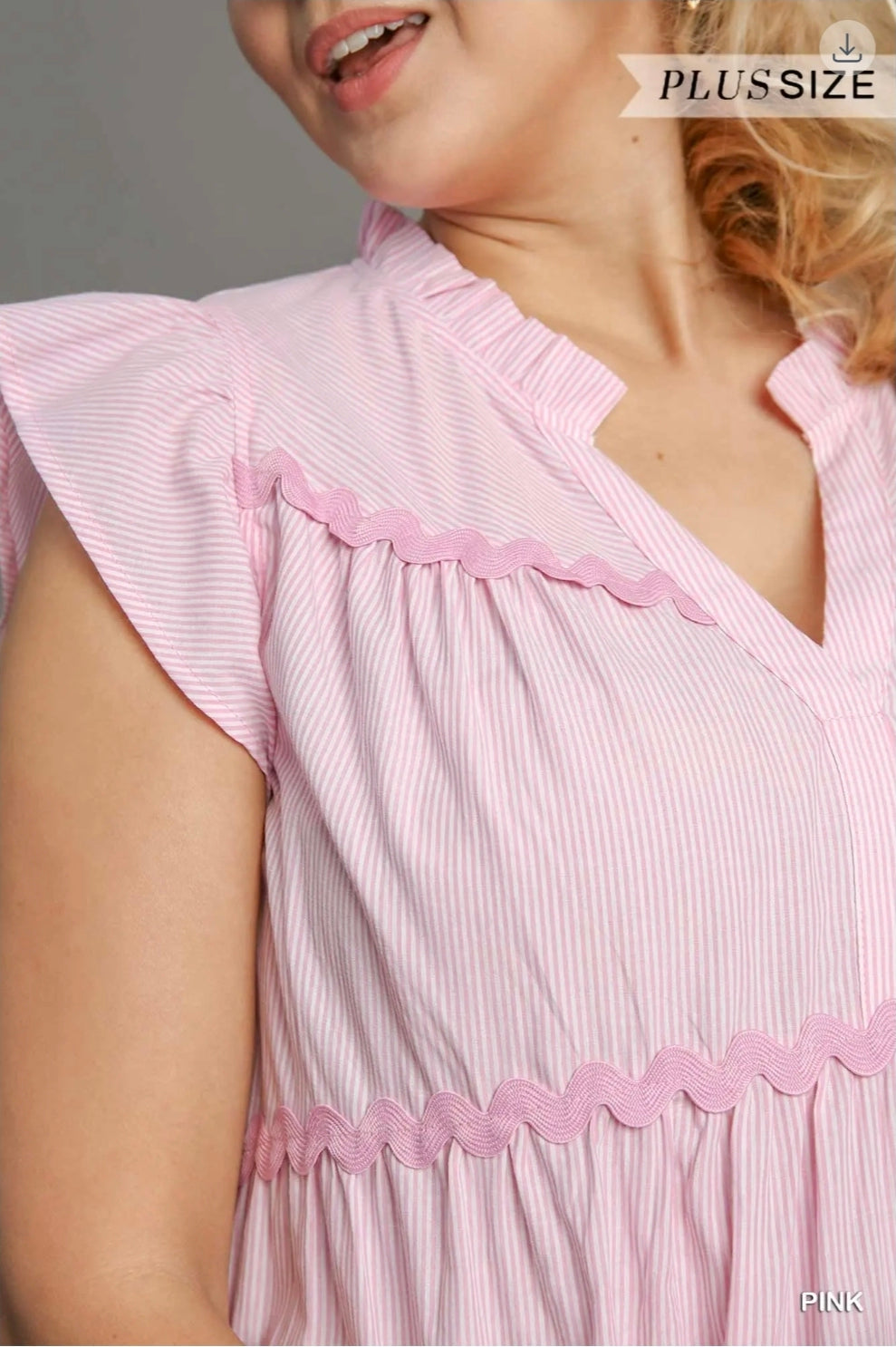 Striped A Line split ruffle mini dress