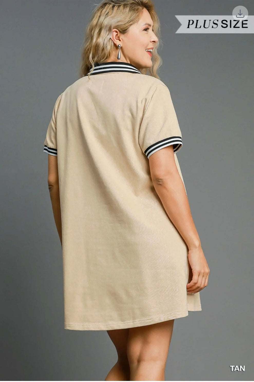 Sporty chic polo mini dress