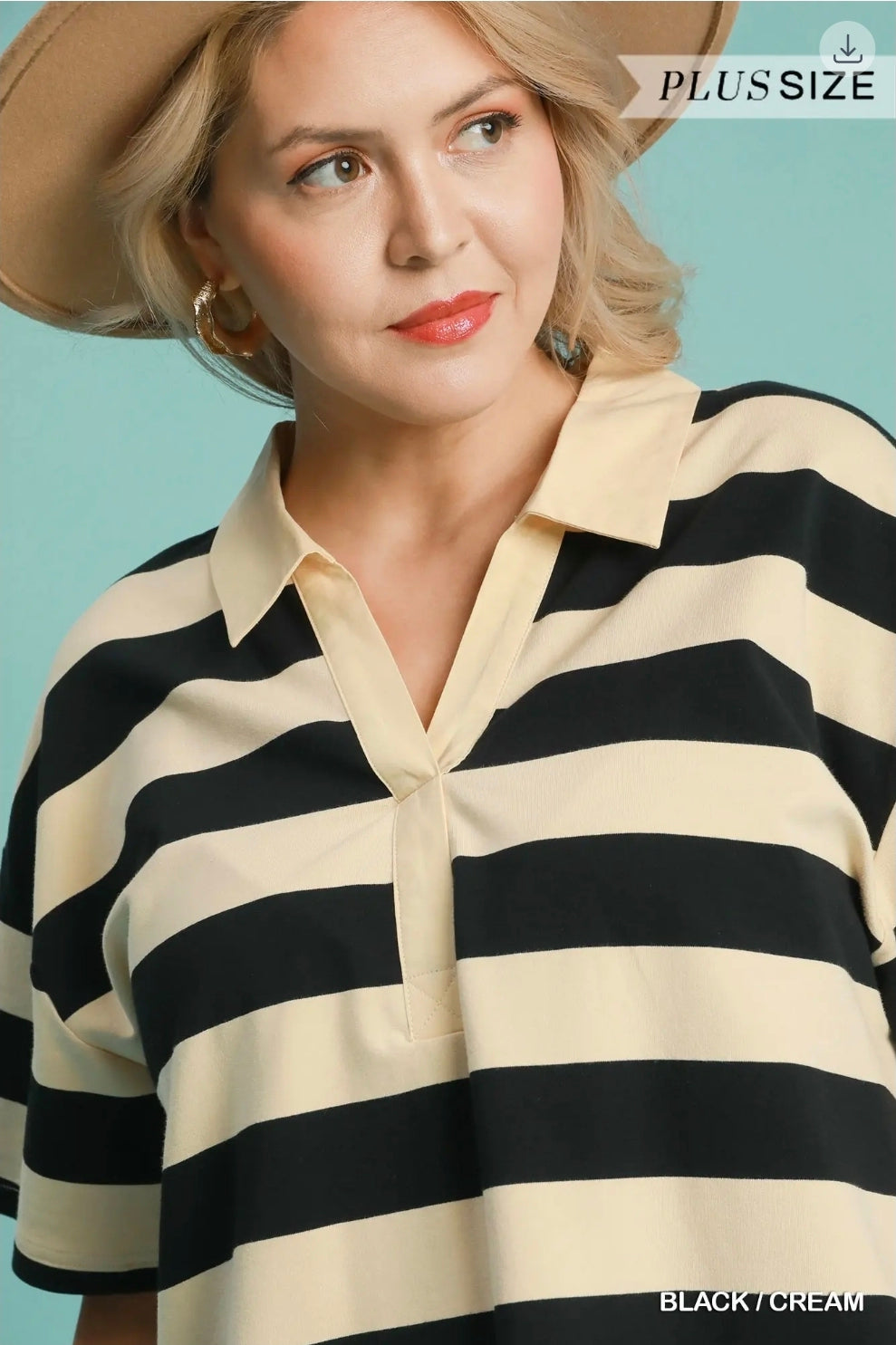 Striped polo pleated mini dress