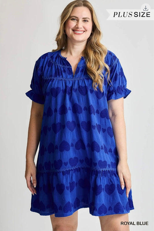 Sweetheart ruffle babydoll dress
