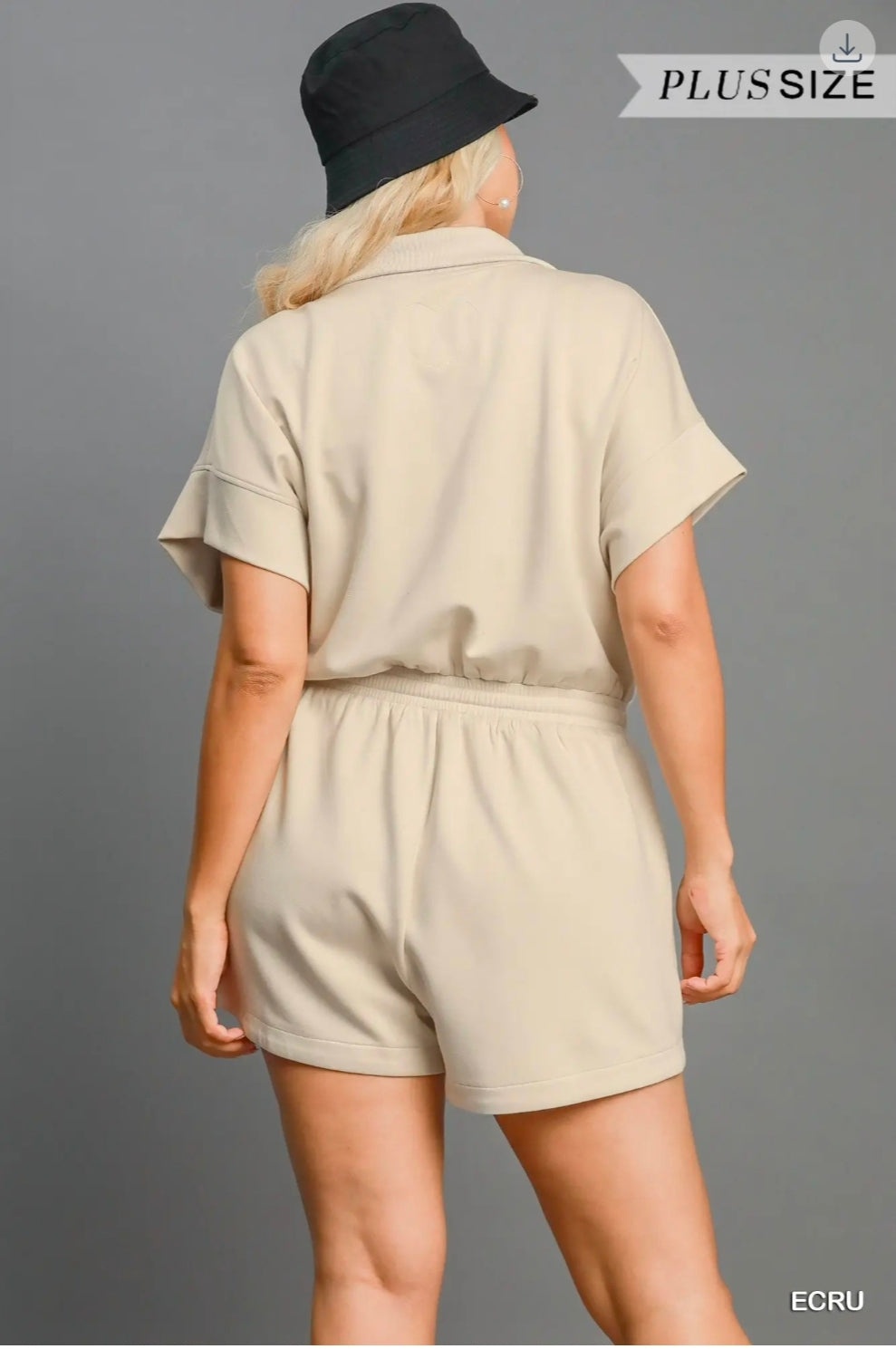 Luxenit on the go zip up romper