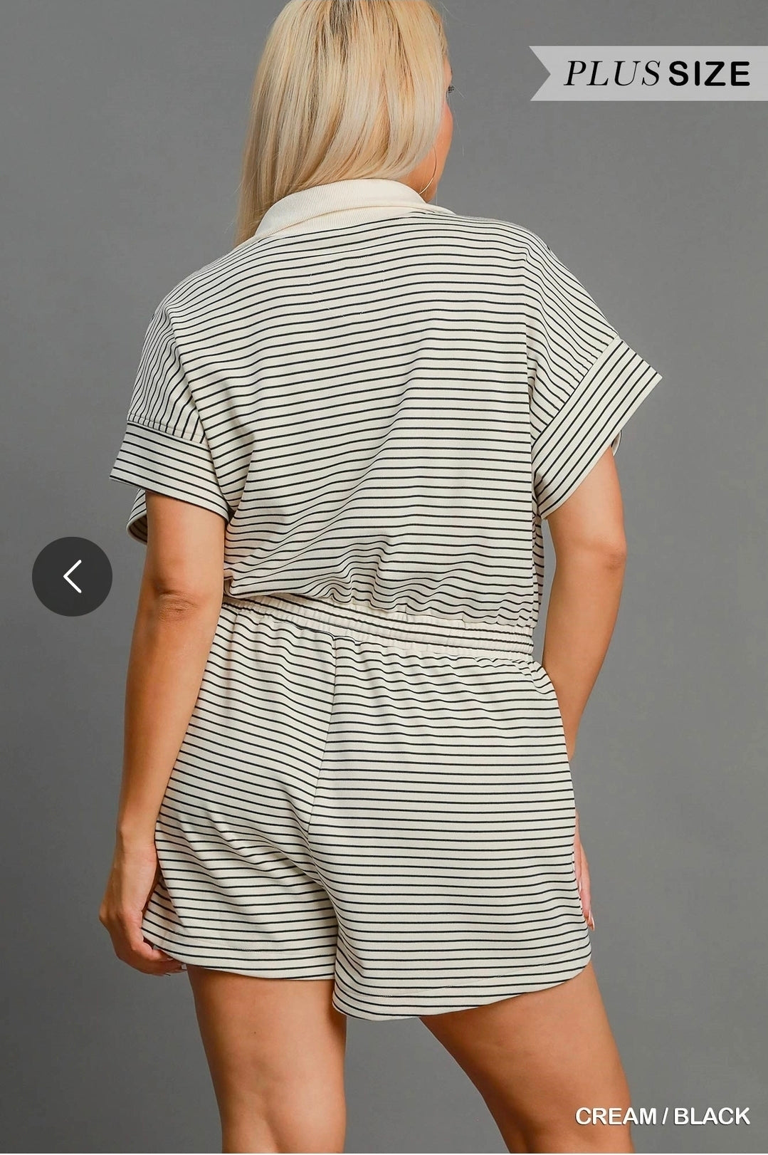 Knitted stripped Romper
