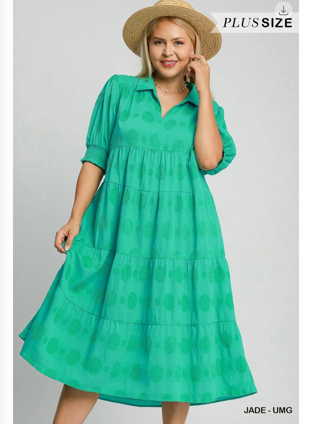 Swiss dot Tiered maxi dress