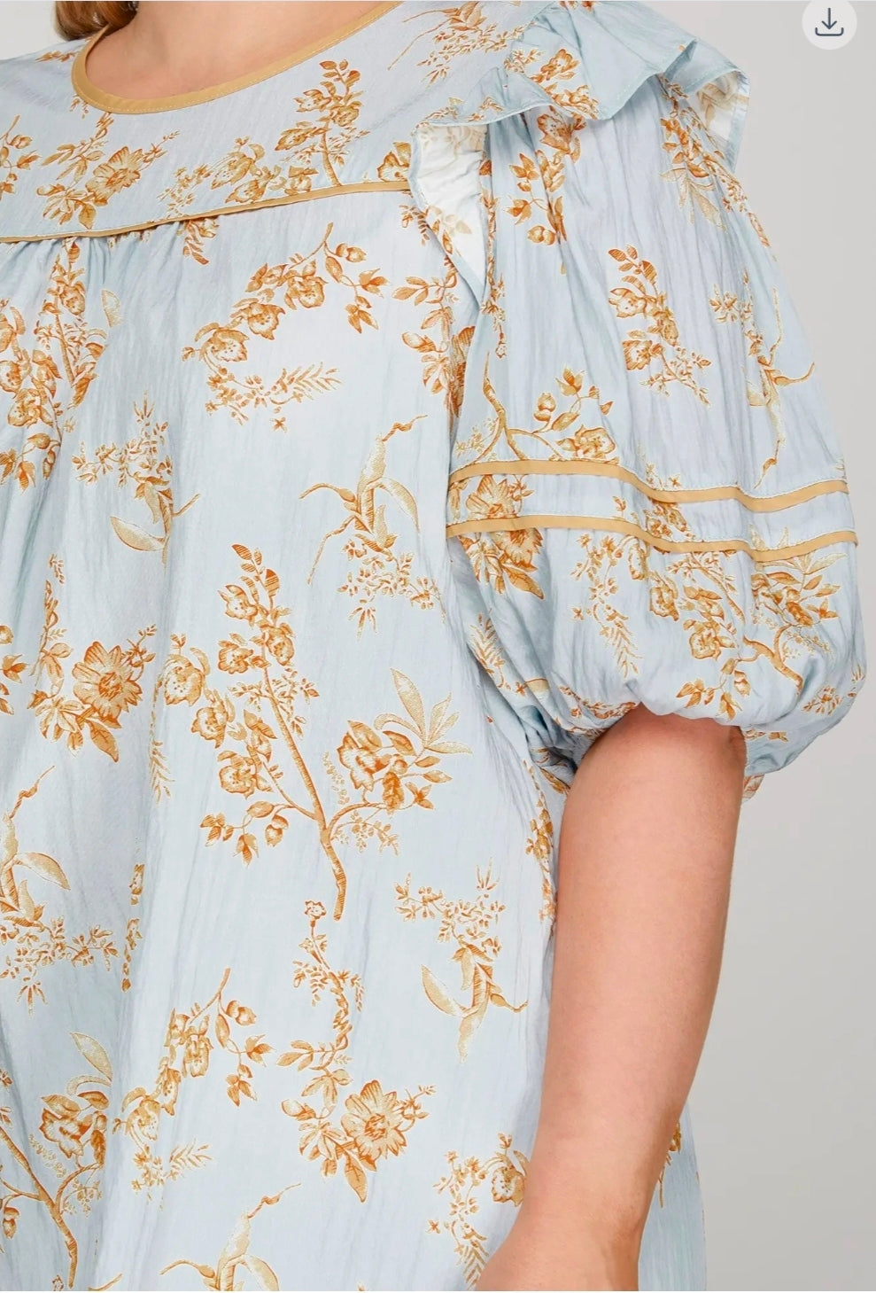 Puff sleeve top