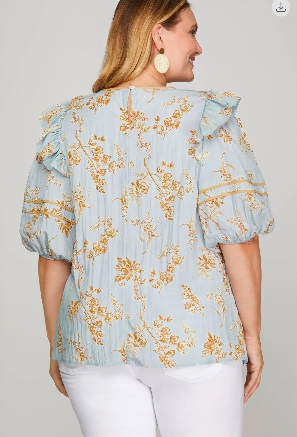 Puff sleeve top