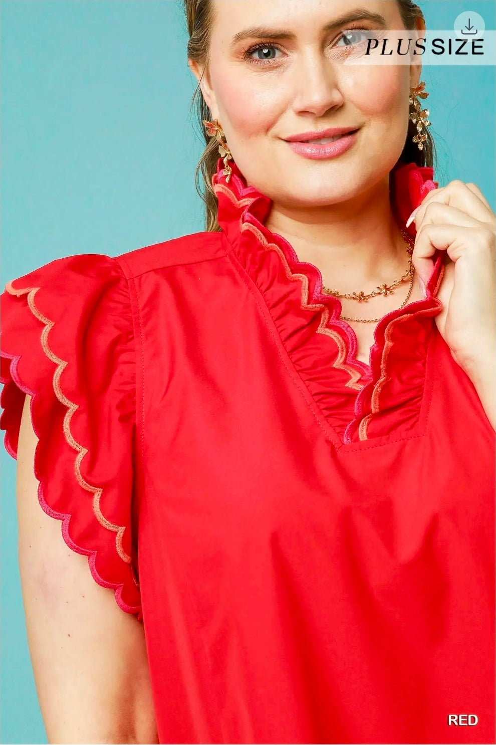 Ruffled sleeved dress