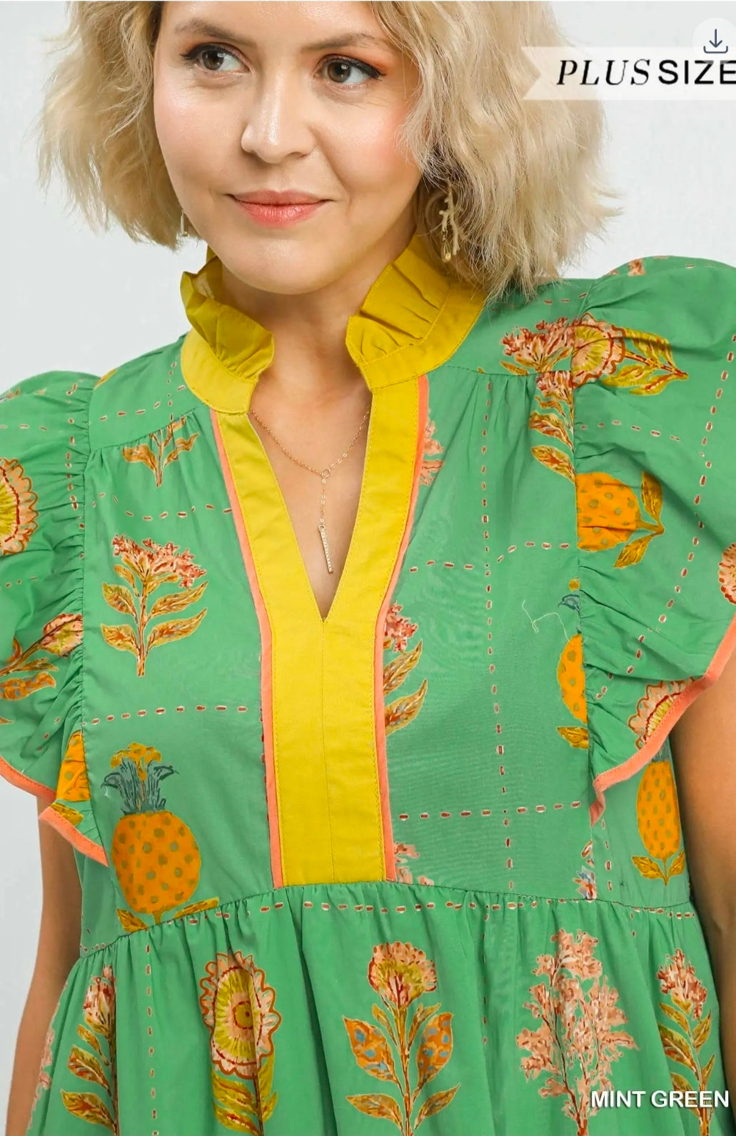 Floral print midi dress