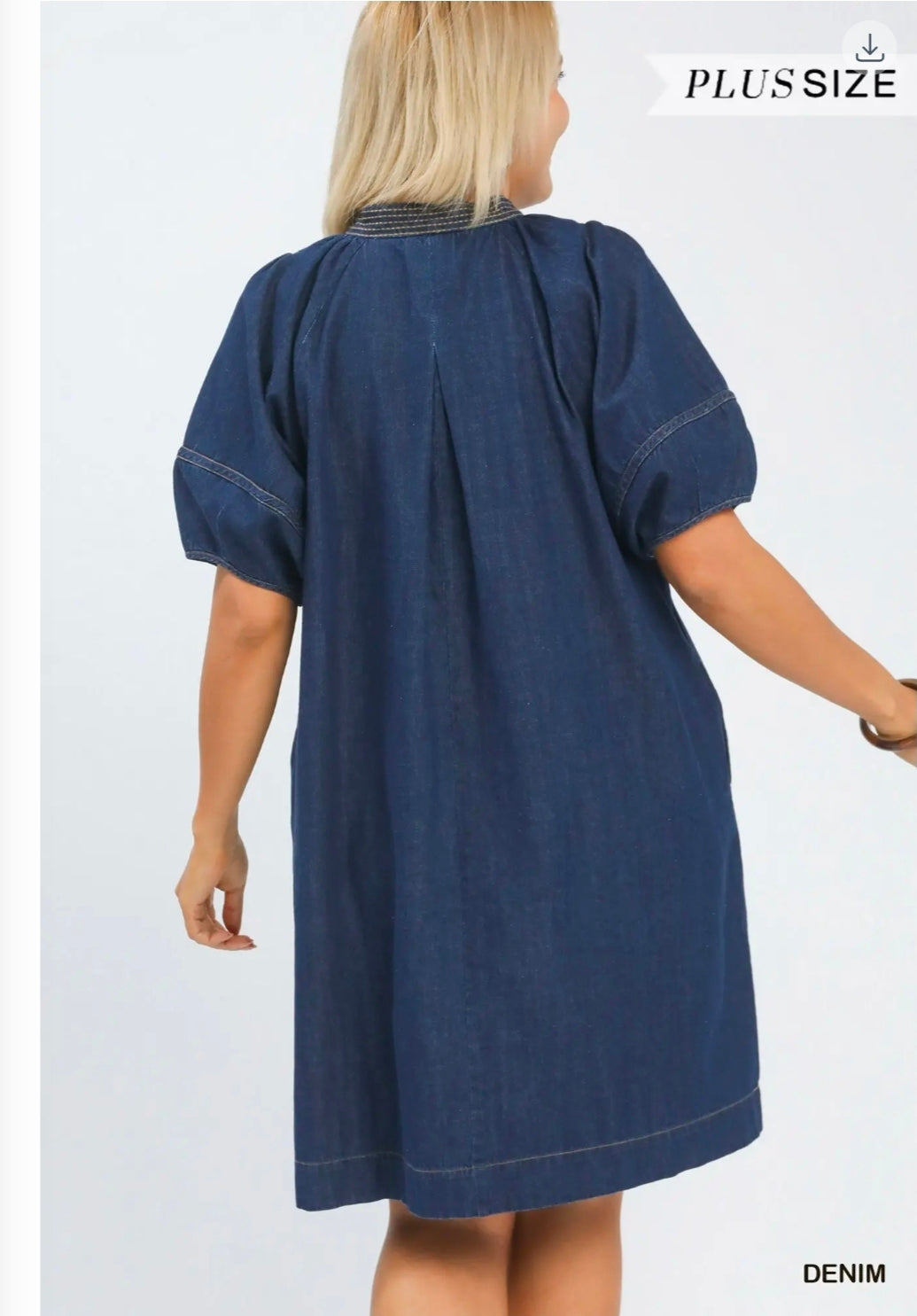 Denim mini dress