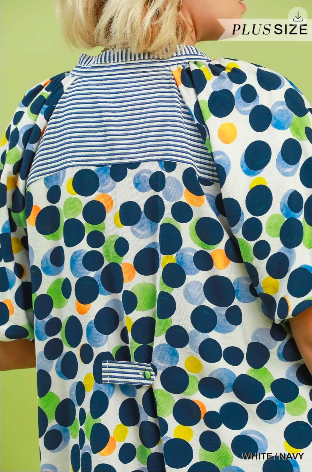 Polka dots print tunic dress