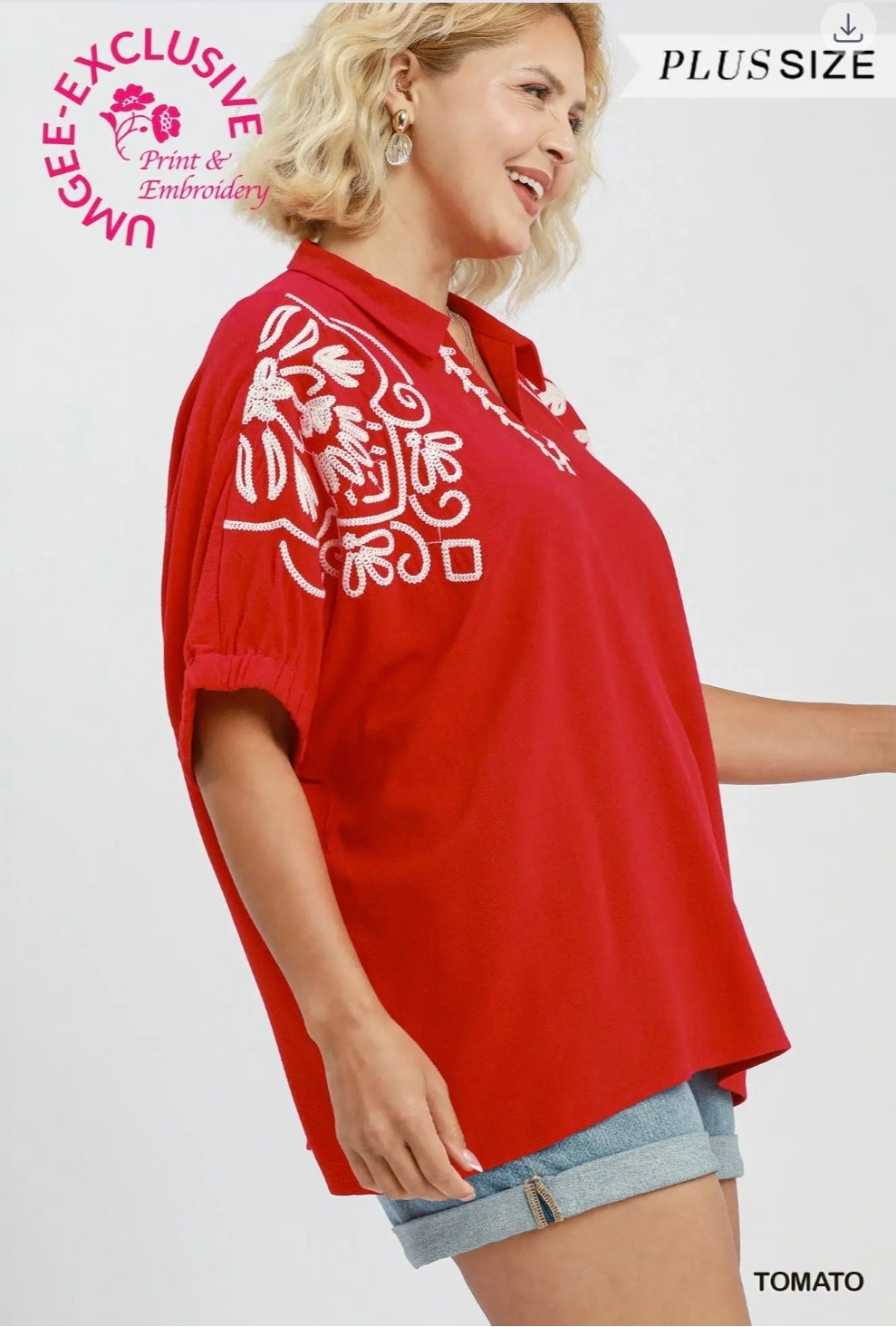 Embroidery top
