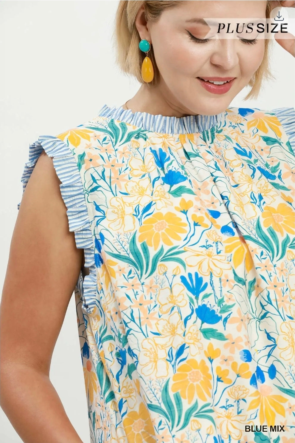 Floral print babydoll dress