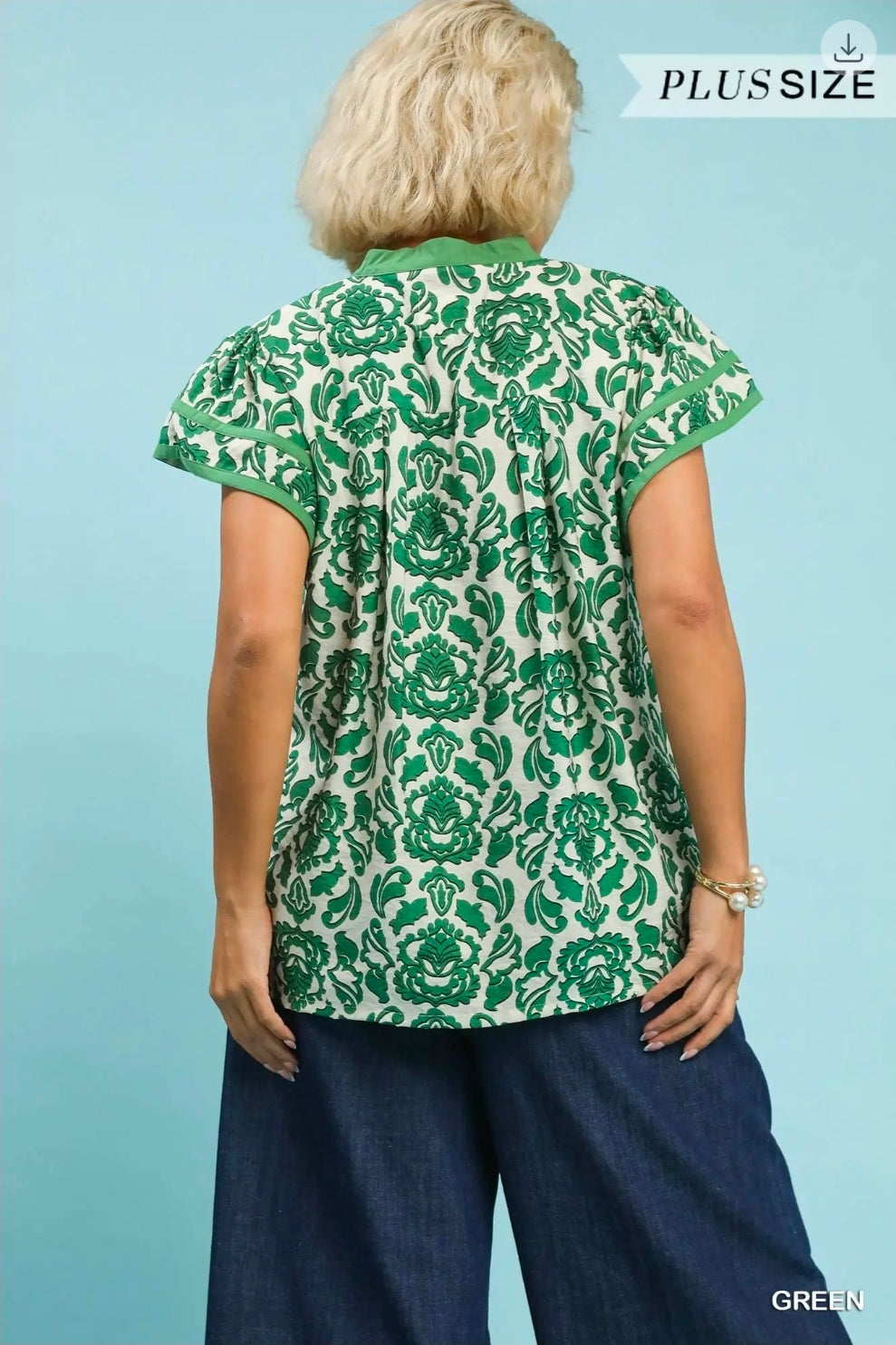Abstract print top