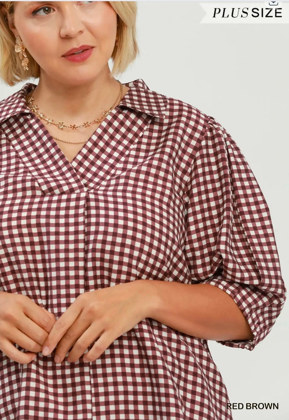 Gingham blouse