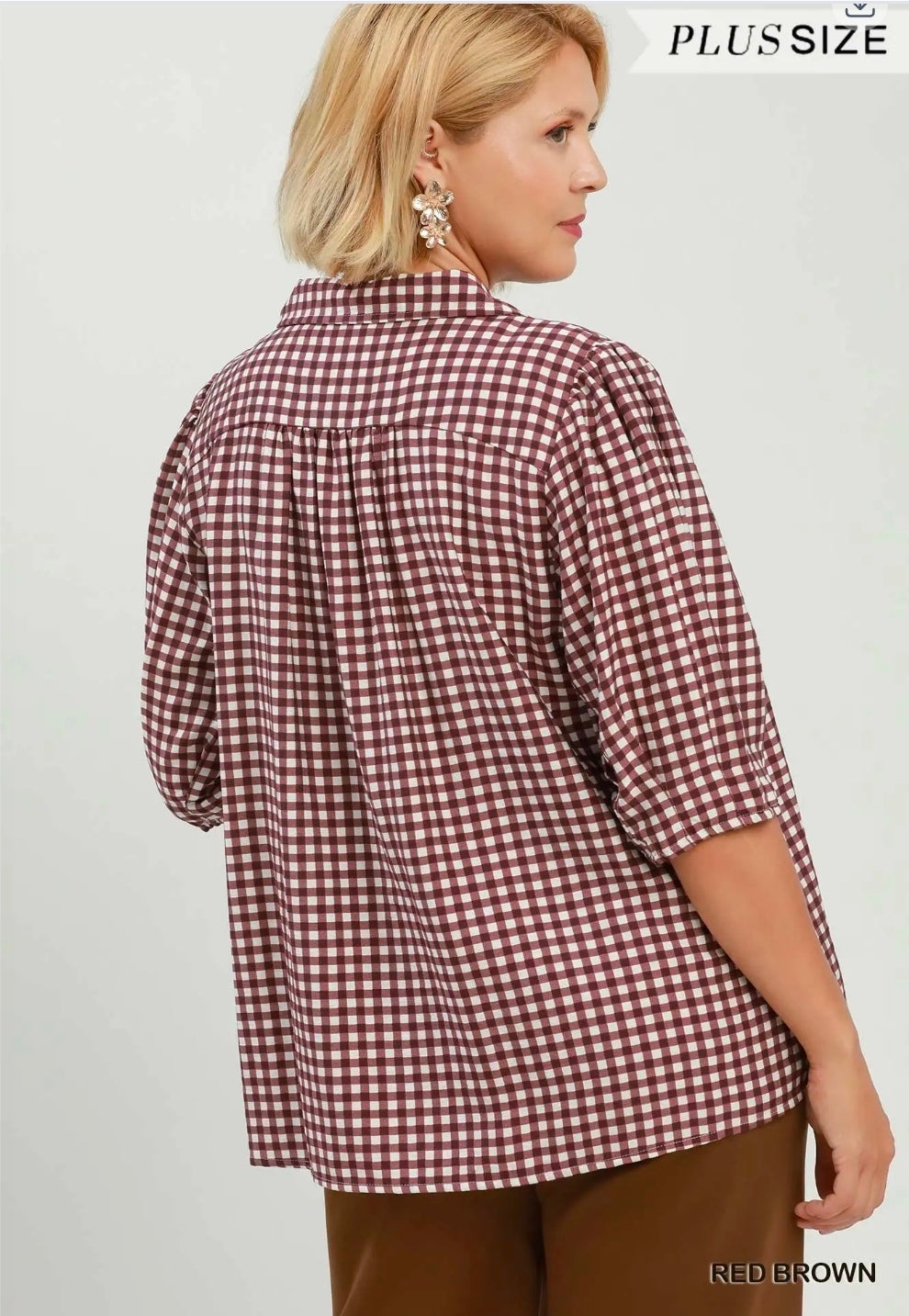 Gingham blouse