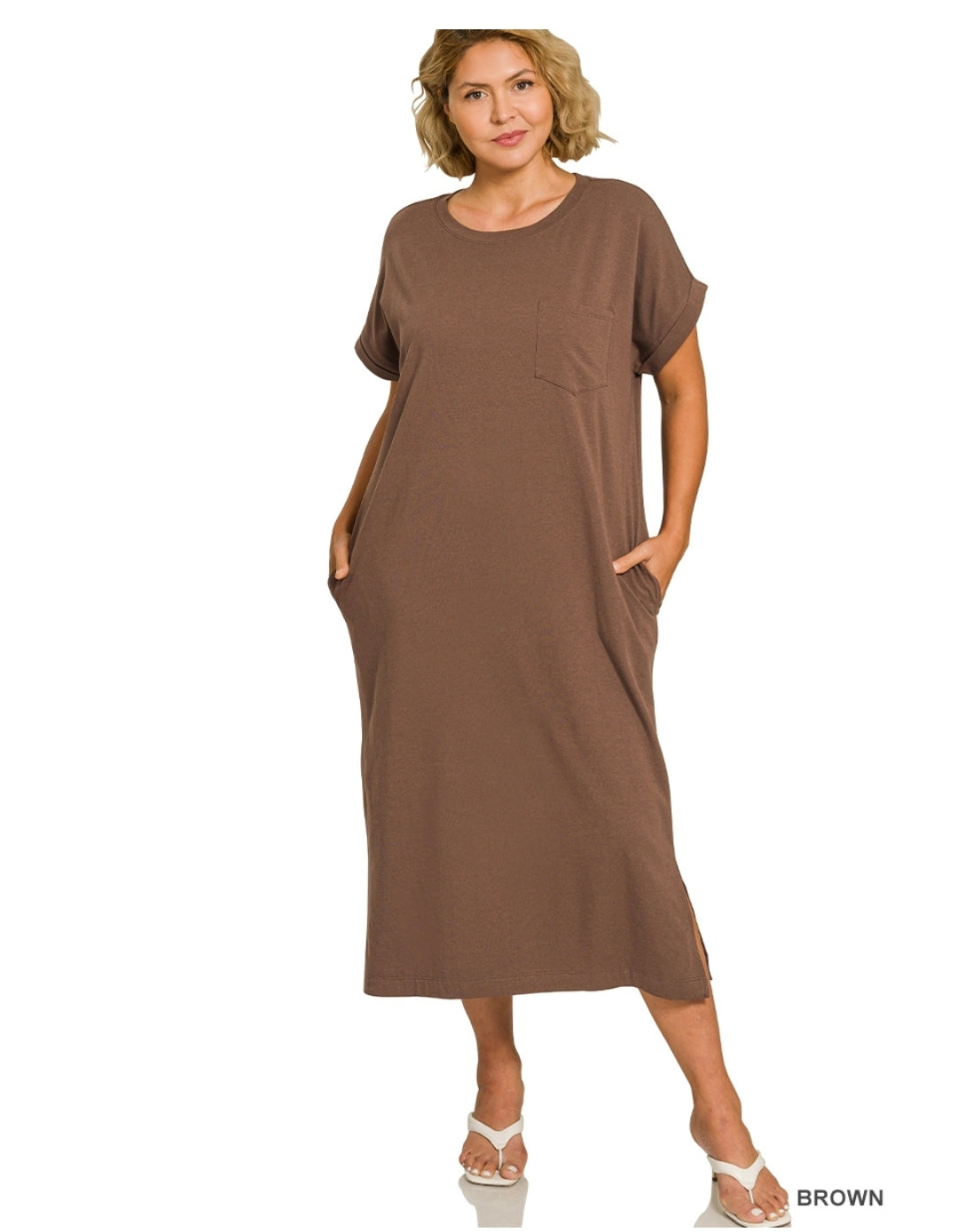 Plus midi dress