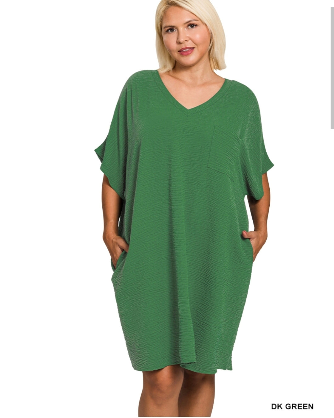 T shirt dress plus with pockets