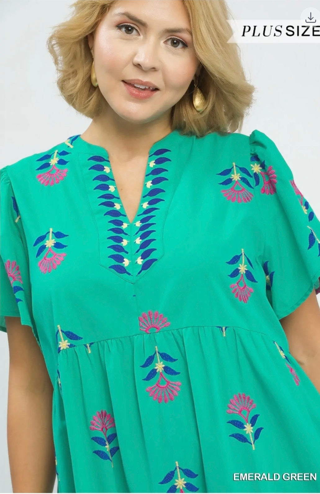 Embroidered Tiered midi dress