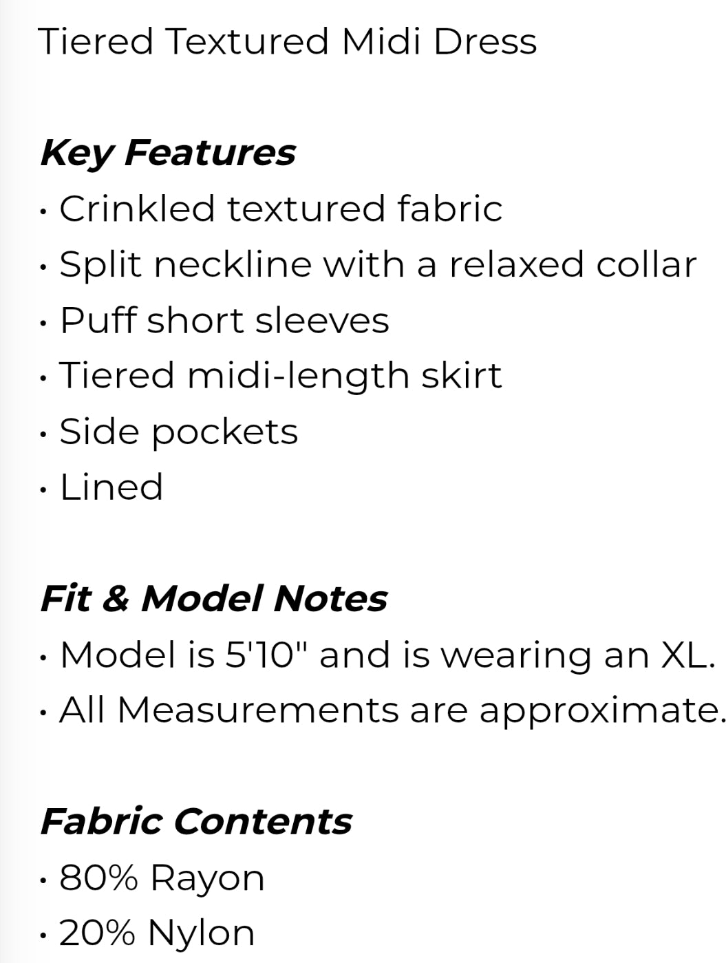 Tiered textured midi dress