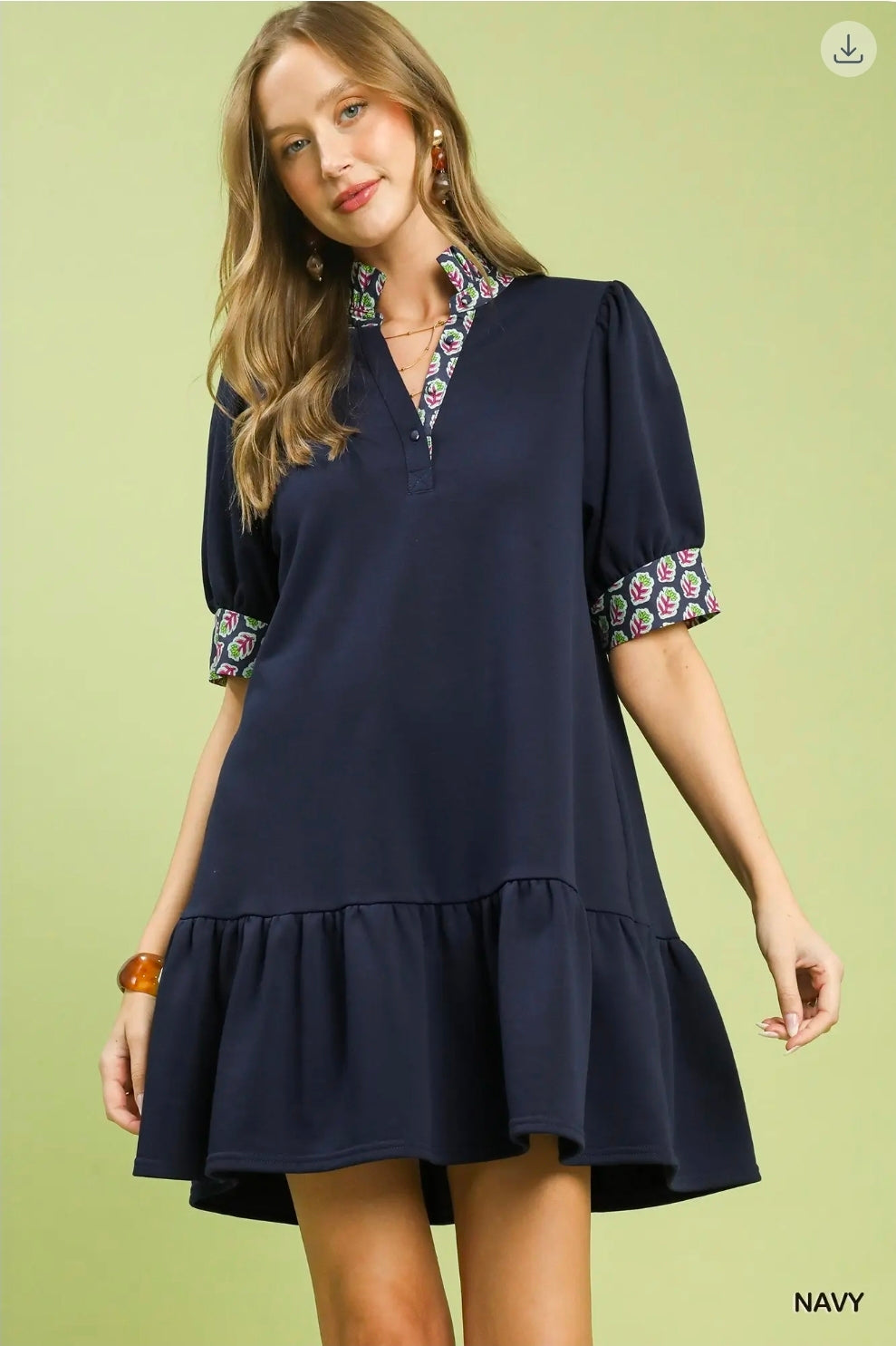 French Terry baby doll dress